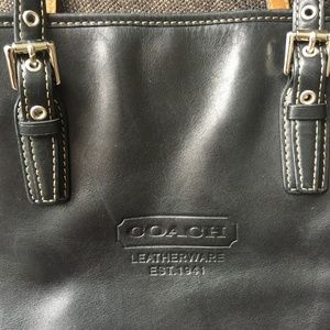 Coach Black Crossbody *HUGE* Laptop/Work Friendly!